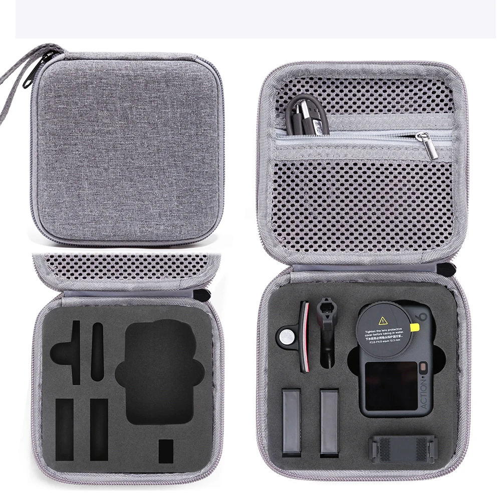 

Travel Carrying Case for DJI Osmo Action 6,Large Capacity Storage Bag Portable Organizer Nylon Protective Box for Action6 Camera