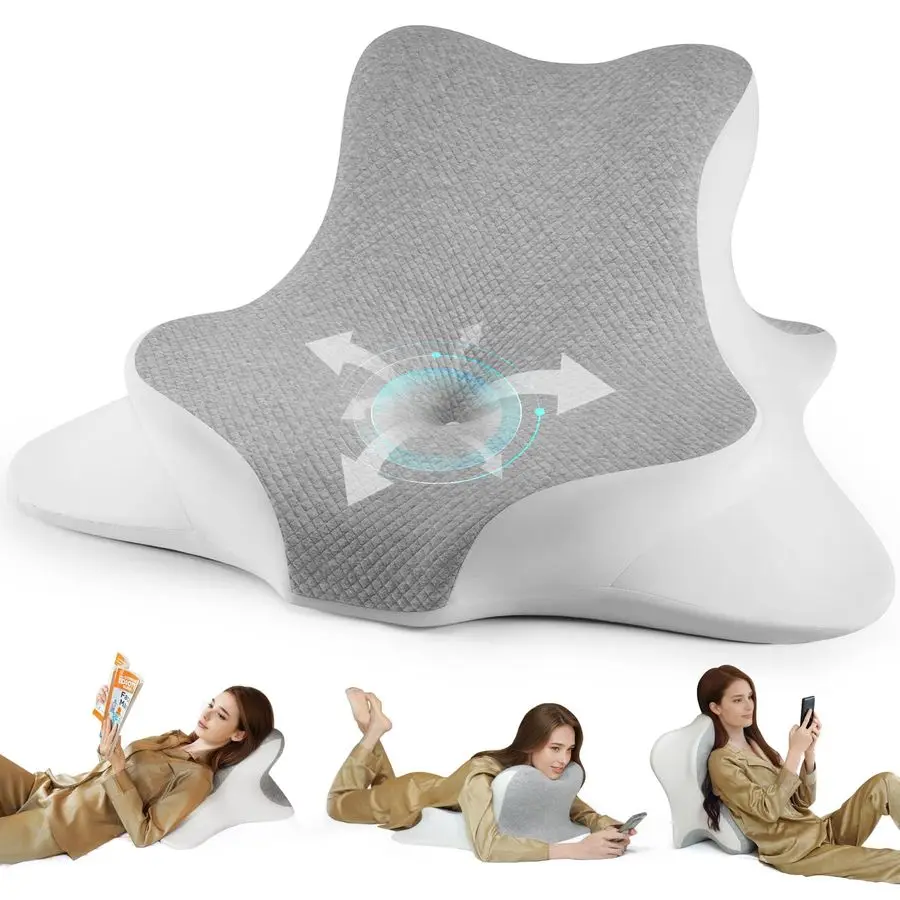 

Подушка для кровати, для лежания, отдыха и позы на животе, эргономичная подушка-клин из пены с эффектом памяти для изголовья, подушка для поддержки подбородка и спины