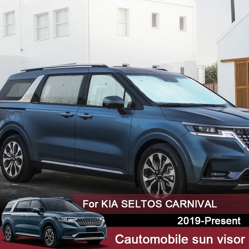 

Car Sunshades UV Protection Cover For KIA Seltos SP2 Carnival KX4 2019-2025 Window Curtain Sun Visor Windshield Cover Accessory
