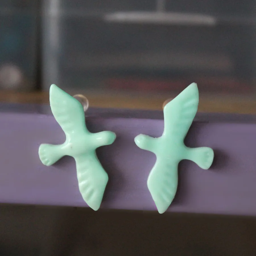 Pigeon Peace dove Ear Cuff GLOW in The DARK Ear Earrings Earring Eardrop WOMEN girl gift