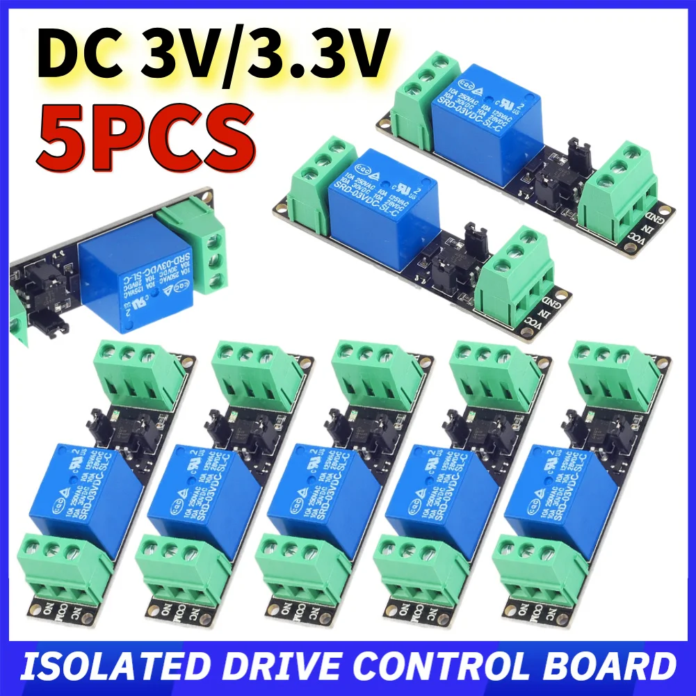 DC 3V/3.3V Isolated Drive Control Board Output Signal Indicator High Level Driver Module Relay Module Optocoupler Relay Module