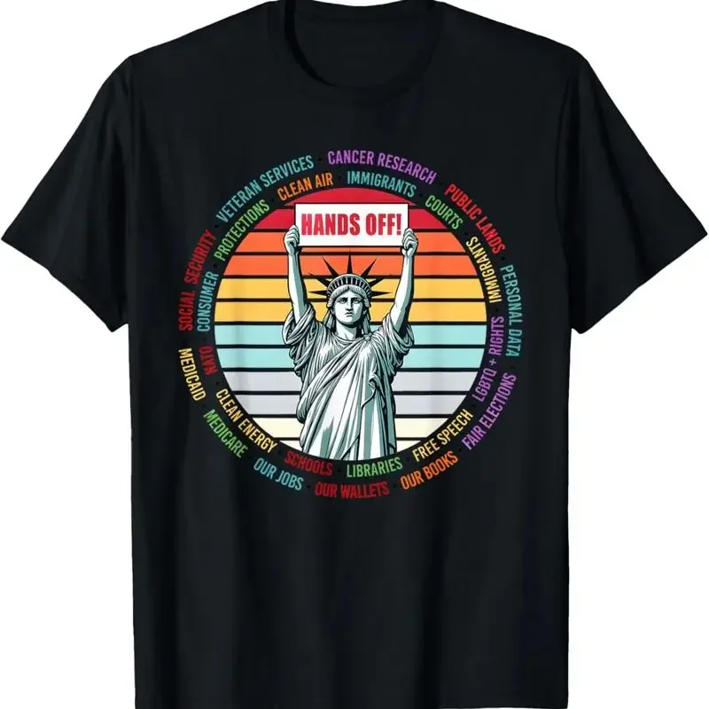 Resist Resistance Statue Of Liberty Hands Off Protest T Shirt S 5Xl