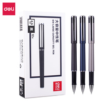 Deli 3pcs 0.5mm Black Ink Gel Pen Signing Pen School Student Supplies Office Supplies Stationery Office Pen