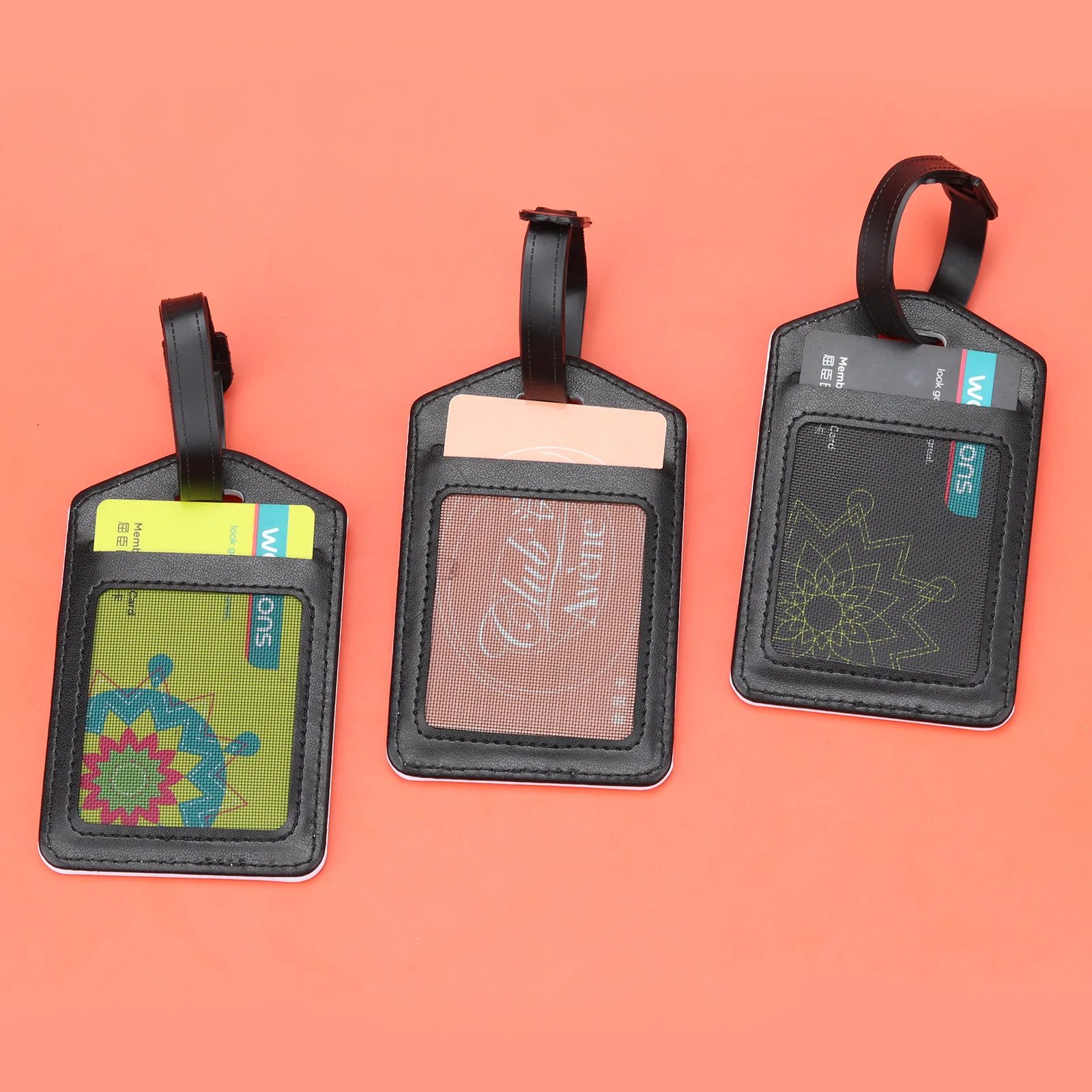 

Thermal Sublimation Travel Portable PU Luggage Tag Thermal Transfer Blank Luggage Tag Work Business Card Pendant