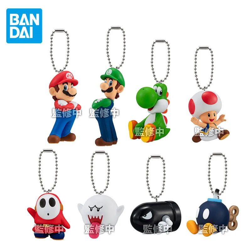 

Bandai Original CANDY TOY Super Mario Bros Anime Figure Pendant Pendant Action Figure Toys for Boys Girls Birthday Gifts