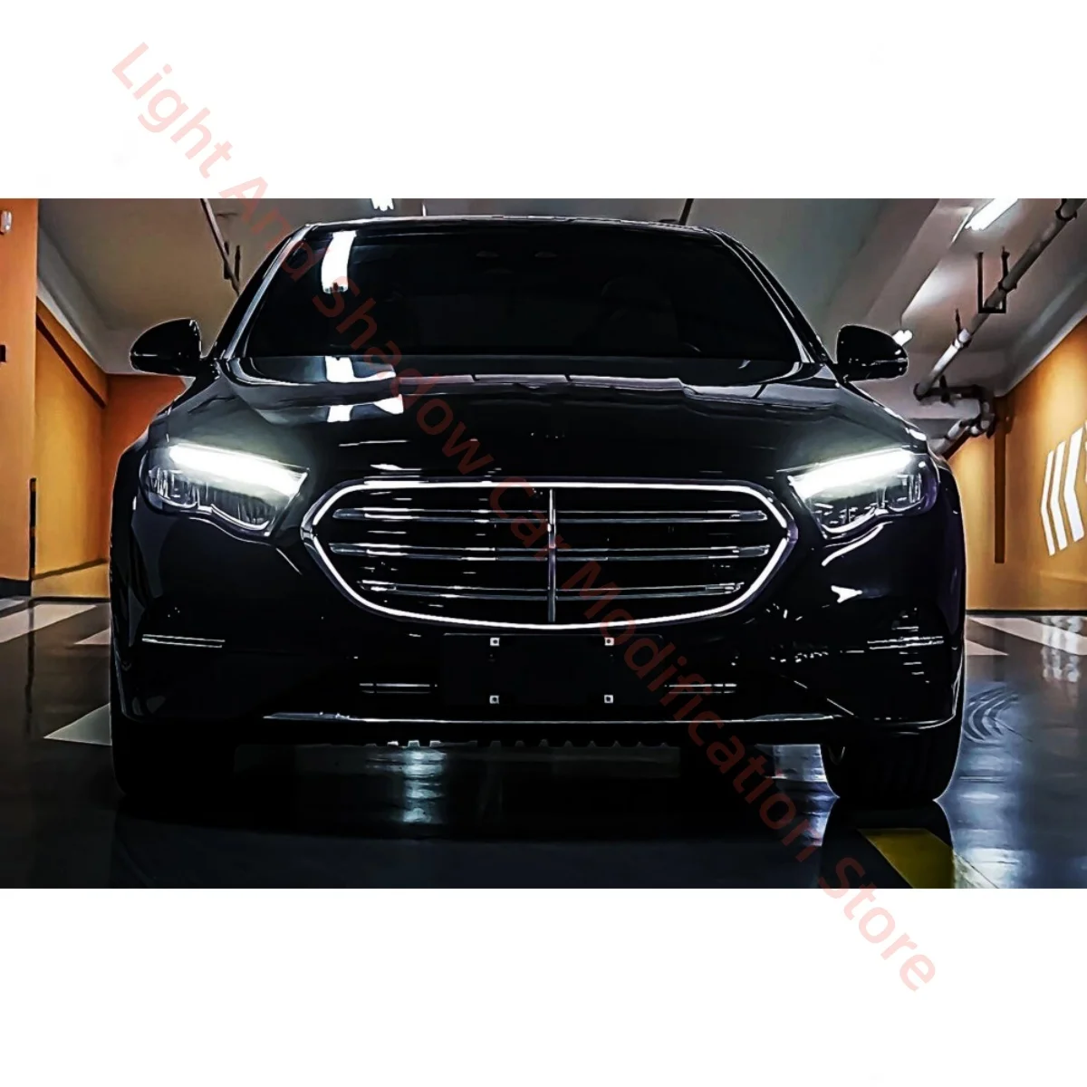 لمرسيدس بنز الفئة E W214 LED مصباح الغلاف الجوي سيارة الإضاءة الداخلية ترقية قطع غيار السيارات مضيئة مصبغة من خلال الضوء الخلفي