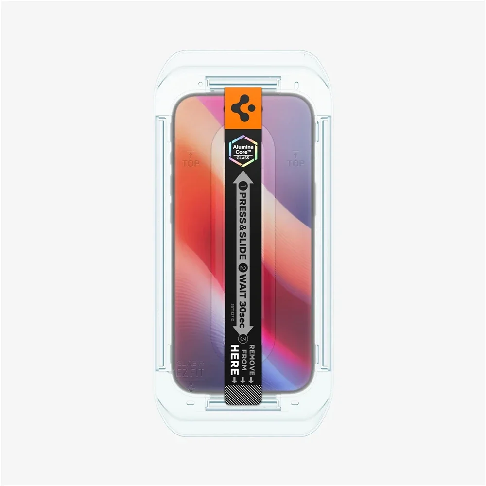2 SZT. Spigen Glas.tR EZ Fit Szkło Hartowane z Ochroną Czujnika, Folia Ochronna na Ekran o Wysokiej Rozdzielczości do iPhone 17 Pro Max 16 15 14 Plus — zdjęcie produktu 4