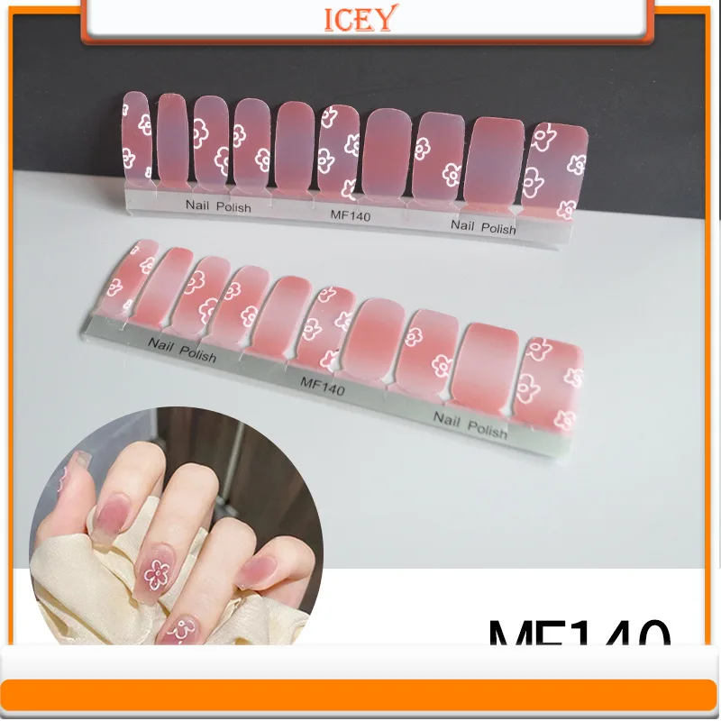 

Icey Beauty 1set Nail Polish Film Nail Sticker Peach Jelly Ornament Nail Decal Sticker