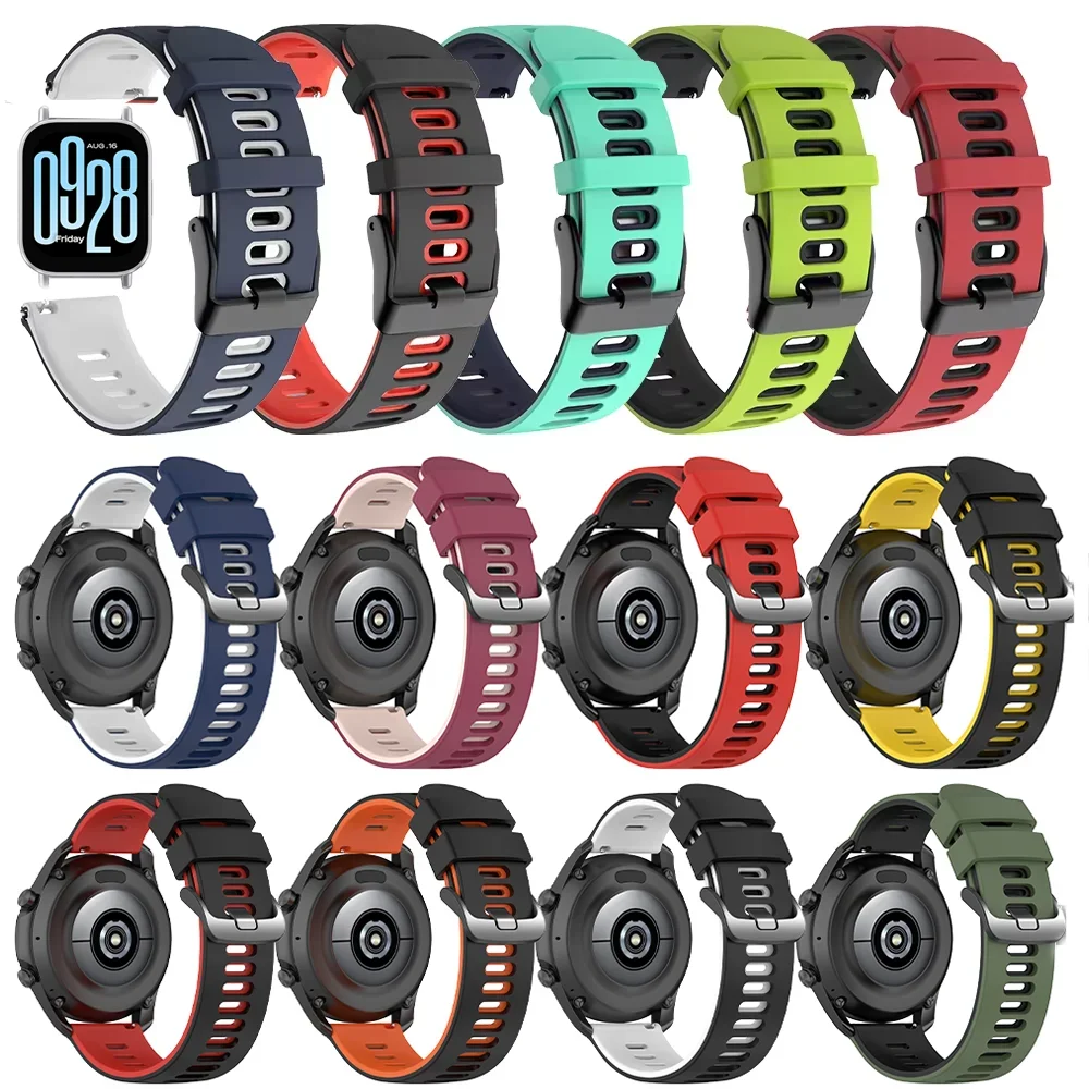 

Силиконовый ремешок для Redmi Watch 5 Active, удобный Correa для Redmi Watch 5 Lite/5, активный мягкий браслет, ремень для 22 мм 20 мм