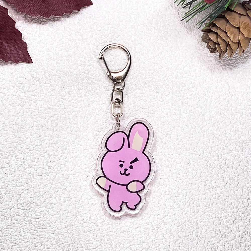 1/7 Stück Koreanische K-Pop Fan Boyband Bangtan Boys Schlüsselanhänger Zubehör Acryl-Anhänger für Taschen Schlüsselhalter Rucksack-Dekoration – Detail 4
