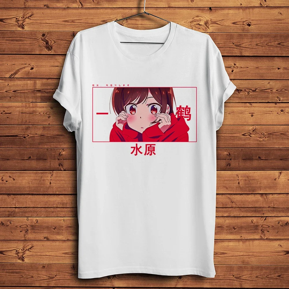Kawaii Manga Waifu, Rent Girlfriend Ichinose Mizuhara Chizuru, camiseta divertida de Anime para hombres, camiseta informal blanca, ropa de calle Otaku Unisex