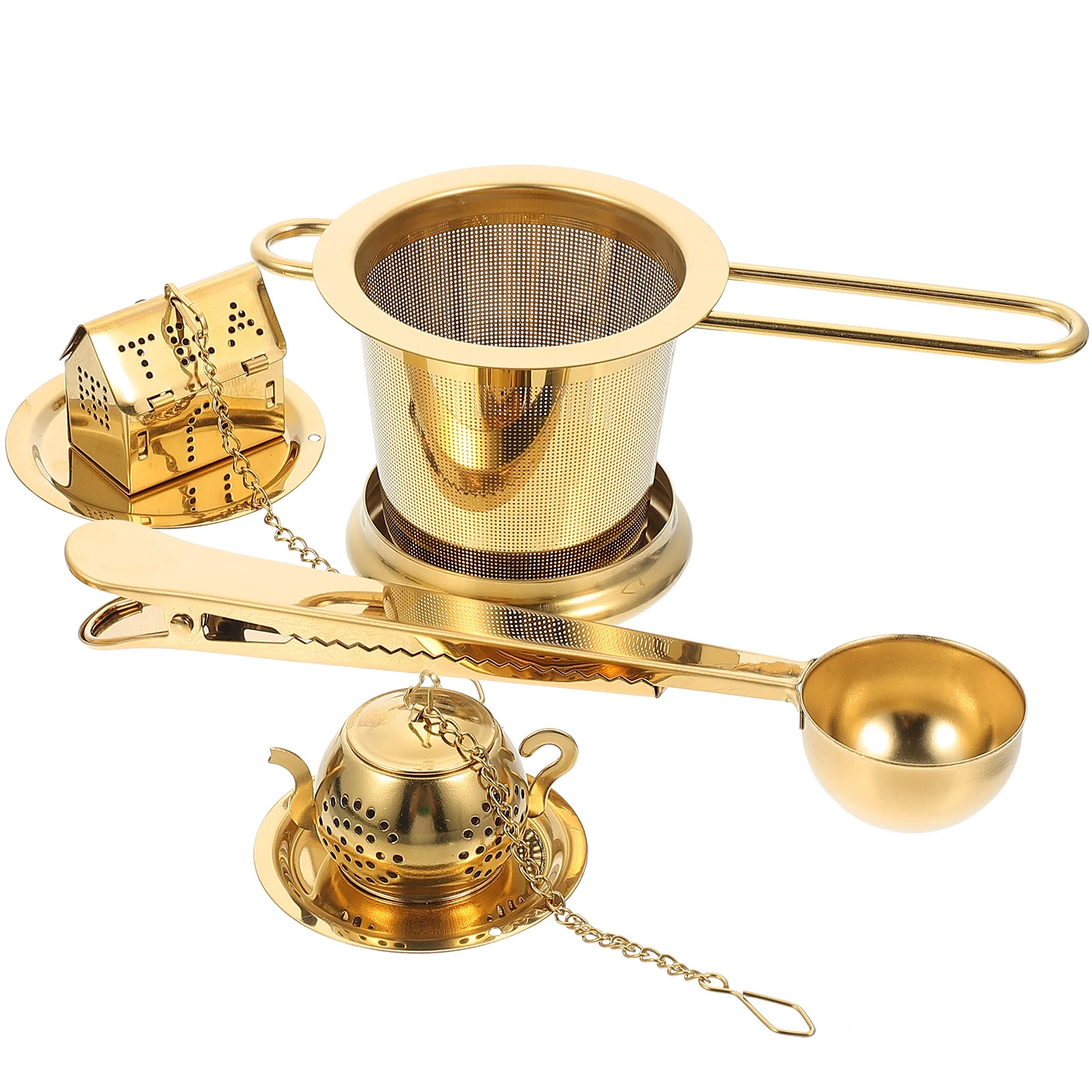

1Set Tea Strainer Stainless Steel Leaf Infuser Filter Spoon Practical for Loose Leaf Herbal Tea Brewing Accessories