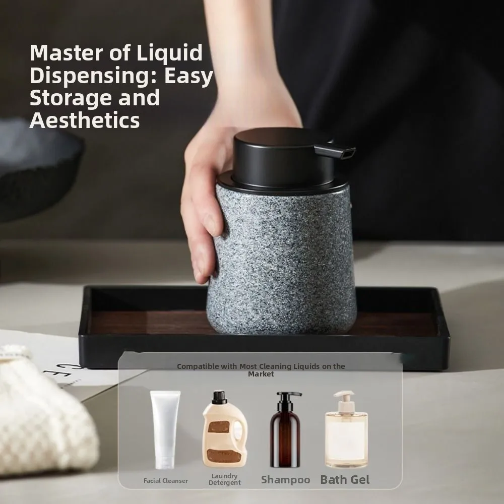 

250ml Foaming Pump Bottle Refillable Multifunctional Wood Grain Soap Dispenser Practical Empty Making Foam Container Hotel