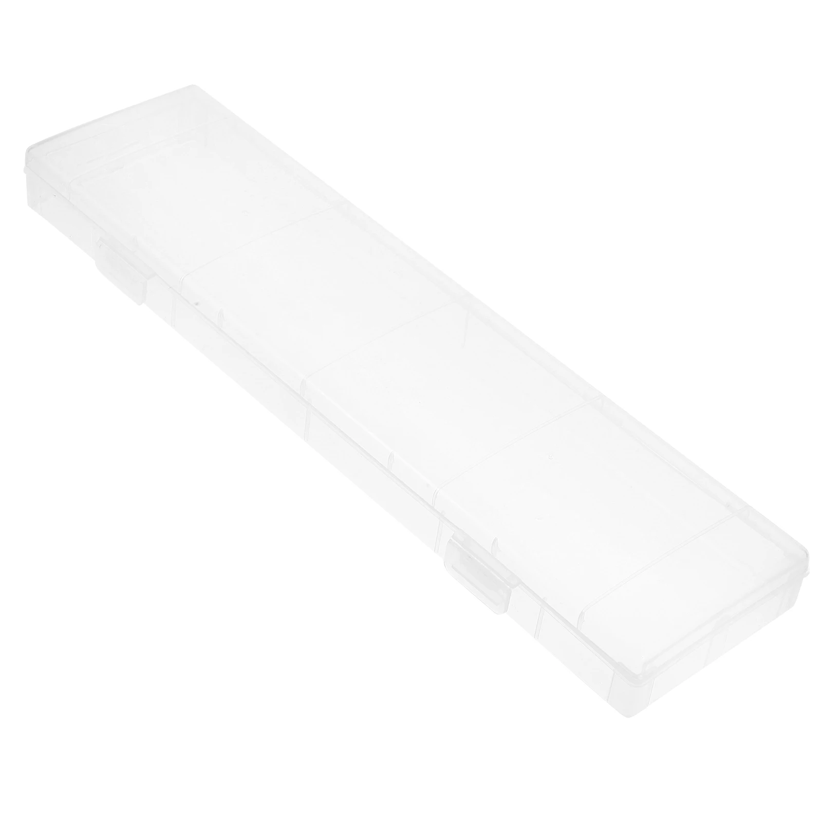 Clear Pencil Large Capacity Transparent Brush Storage Box Multifunctional Craft Pen Container Lightweight for School