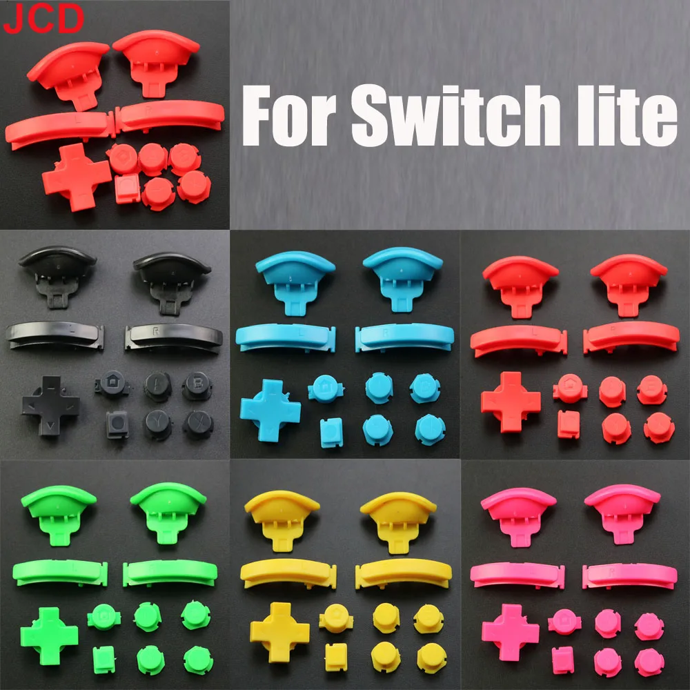 JCD 1 zestaw wielokolorowych przycisków ABXY Przyciski D Pad do kontrolera Nintend Switch Lite Przycisk spustu L R ZL ZR