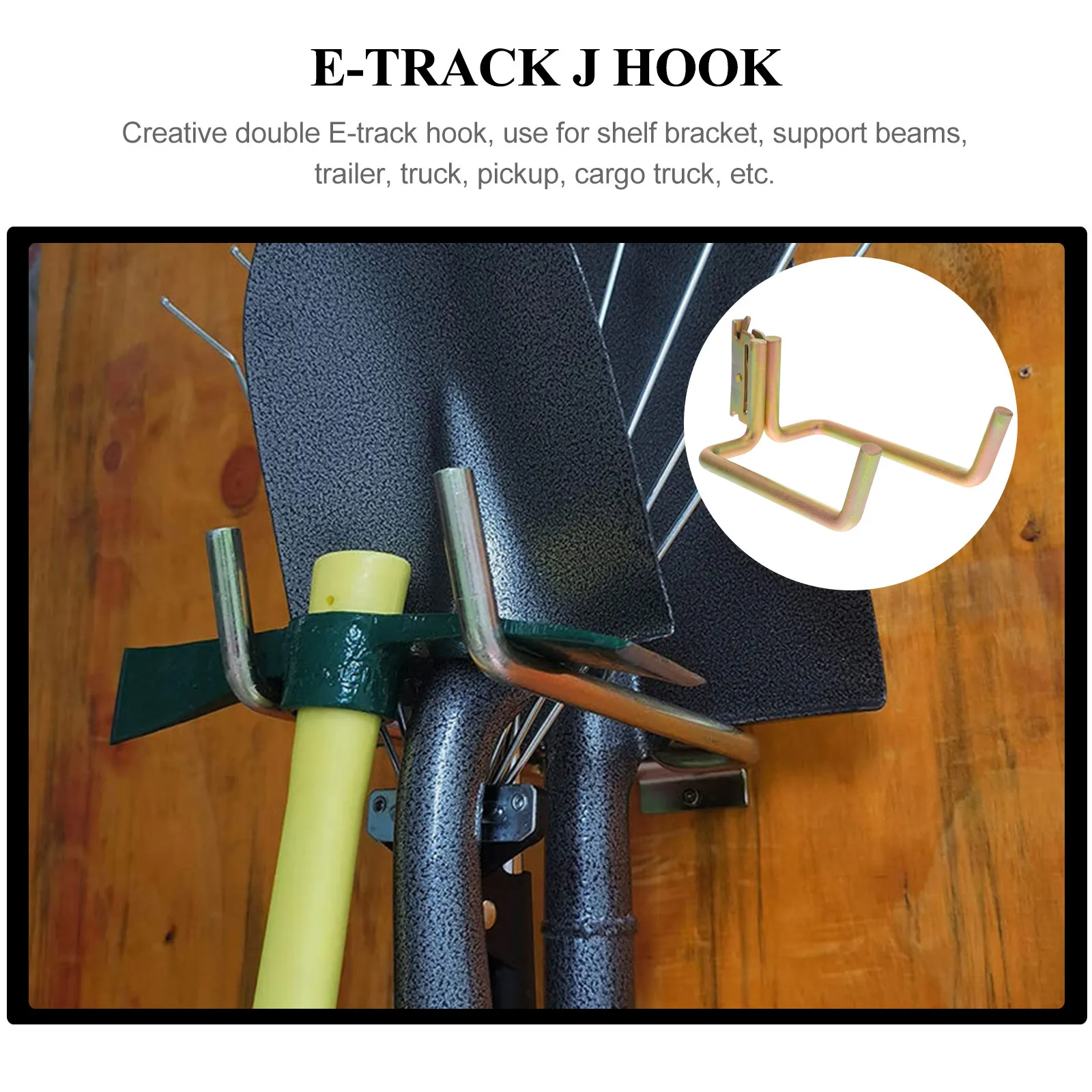 E- Track Steel Hook Bucket E-track Connector Tool Holder Hooks Hanger for Tools Hangers