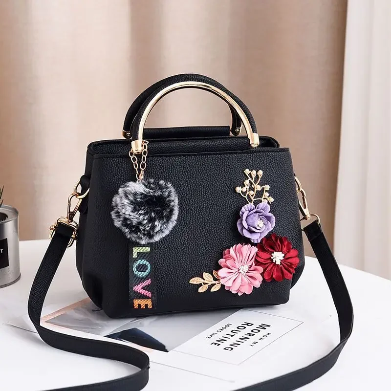 

3D Flower Decor Handbag Crossbody Bags for Women Ladies Purses and Handbags , Fashion , Elegant Mini Shoulder Bag Bolsos Vintage