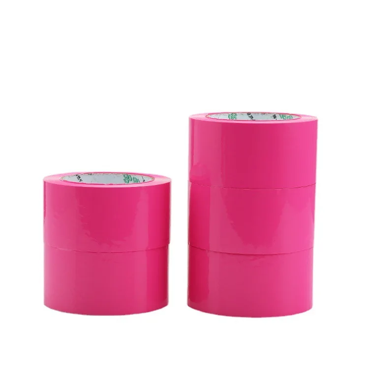 Pink Adhesive Tape Mounting Packing Fashion Tape High Viscosity Sealing Positioning Colorful Carton Tape