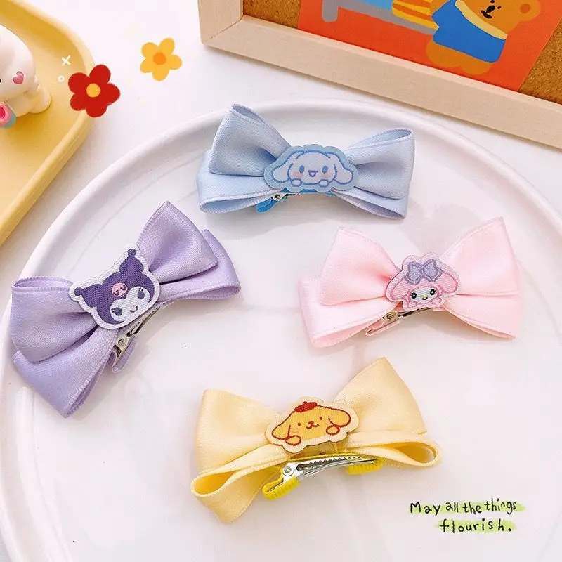 kawaii-sanrio-series-тканевые-аксессуары-для-волос-ручной-работы-милые-аксессуары-для-волос-my-melody-новый-зажим-cinnamoroll-синяя-заколка-для-волос