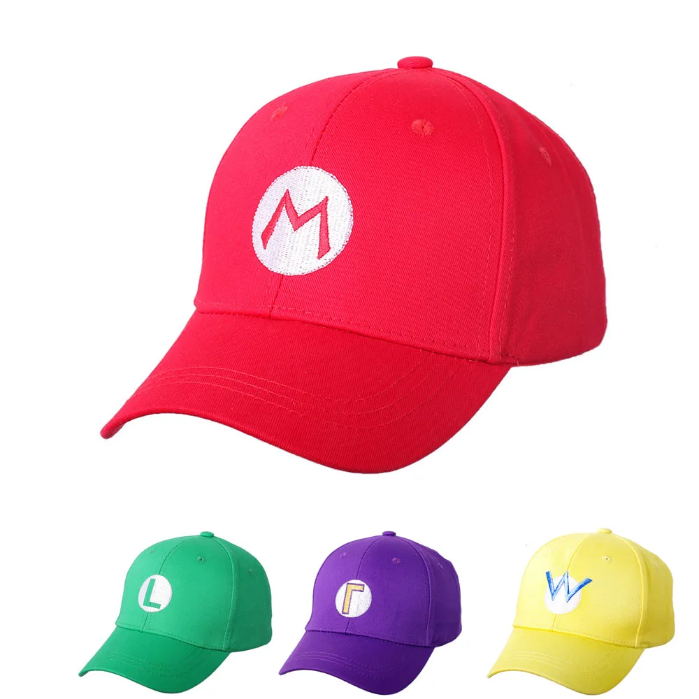 Fashionable Cartoon Hat Letters Baseball Cap Cotton Embroidery Sun Proof Sun Hat For Men and Women Role Playing Hats