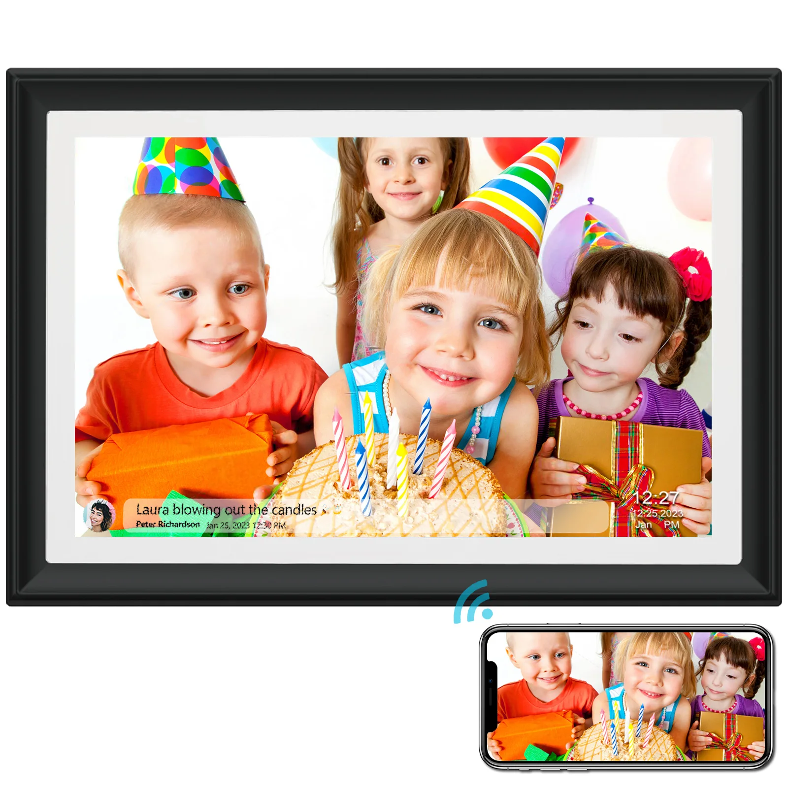 32GB SSA 10.1 Inch Smart WiFi Digital Photo Frame 1280x800 IPS LCD Touch Screen,Best Christmas gift for friends and family