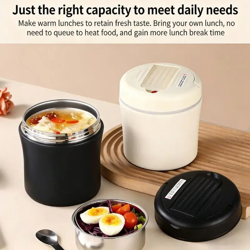 Comfortable Metal Lunch shipper Holds 1.5L Maintains Warmth Consistently 