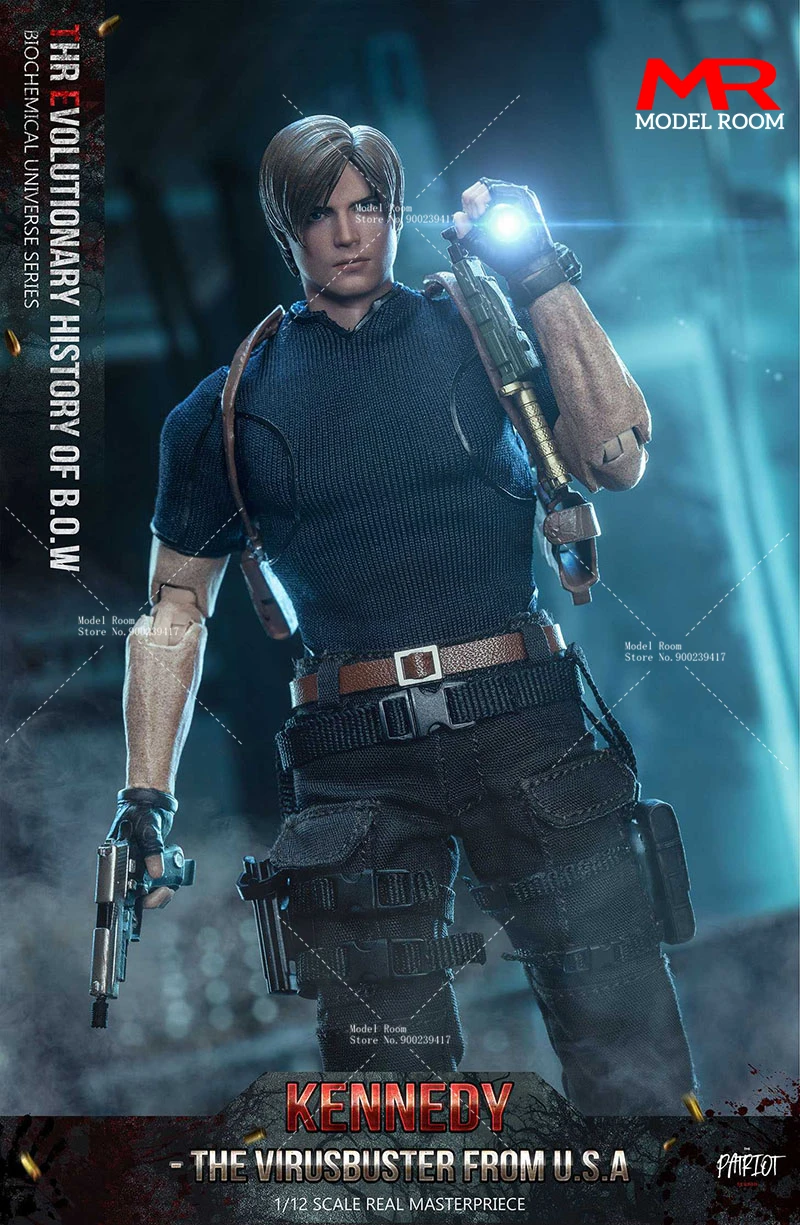 Patriot Studio 1/12 RPD Police Officer Leon Kennedy Action Figure 6'' Male Soldier Figurine Full Set Model Toy