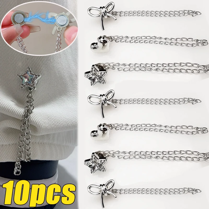 Pants Hem Buckle Anti Drag and Anti Slip Chain No Seam Buckle Pants Length Changed To Short Invisible Fixing Clip Hidden Buckle