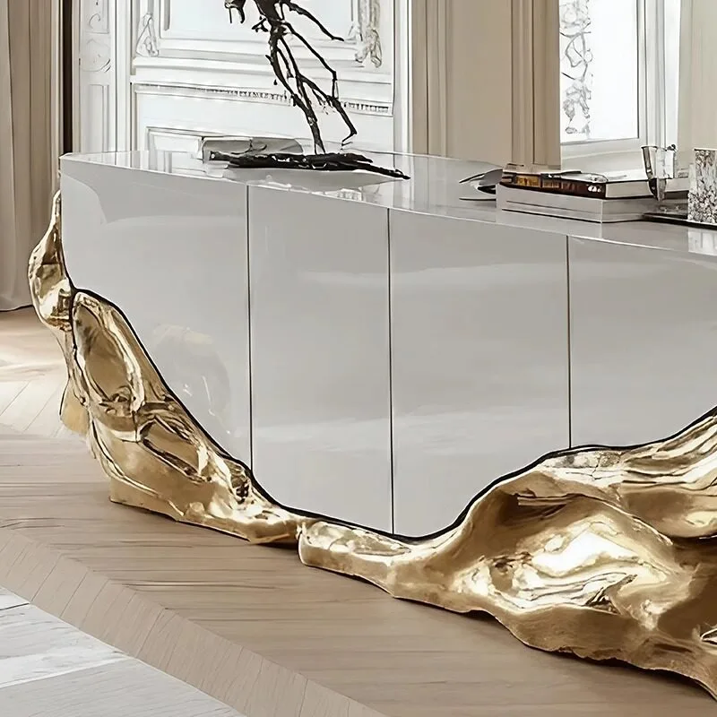 Original joint design art dining side decoration cabinet villa living room furniture high luxury