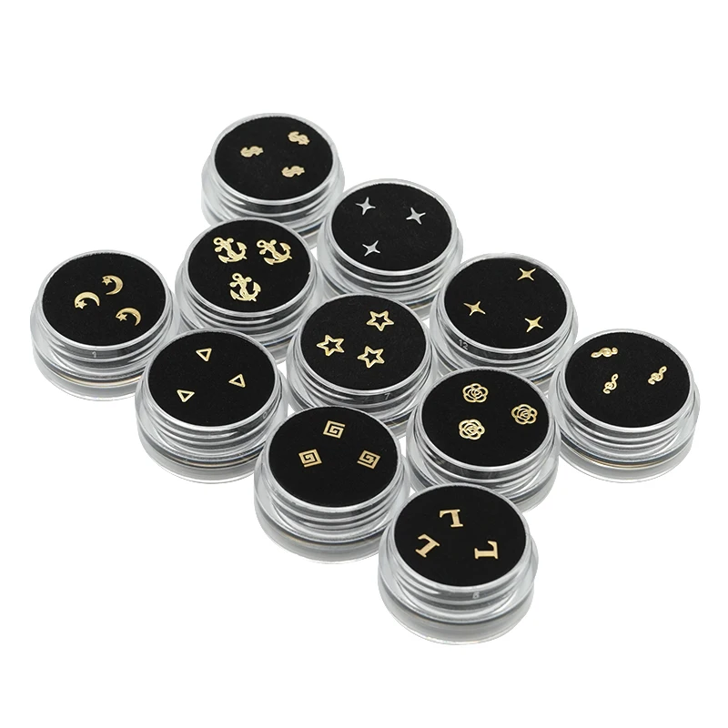 3 Buah/Boks Permata Gigi Gigi Perhiasan Berlian Kecantikan Dekorasi Kristal Ornamen Gigi Menawan Lucu Mode Permata Gigi dengan Kotak