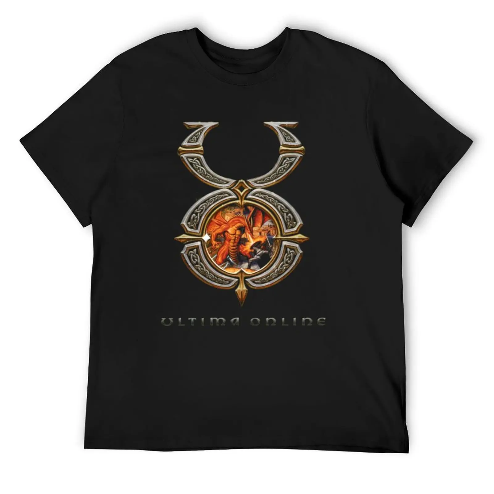 ULTIMA ONLINE T-Shirt vintage clothes tees new edition man clothes mens plain t shirts