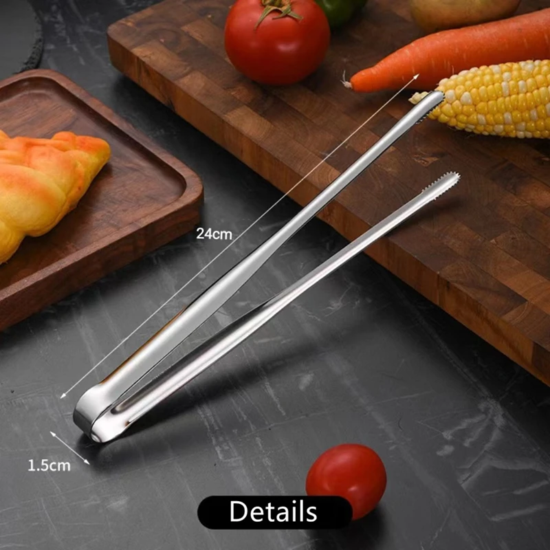 Barbecue Metal Anti-slip Clips Delicate Food Clips Self-standing Tongs Clamp Kitchen Gadgets Barbecue Accessories