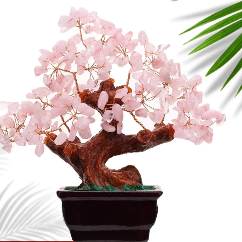 Natural Crystal Money Tree office home decoration demagnetization meditation feng shui crafts holiday gifts Christmas ornaments