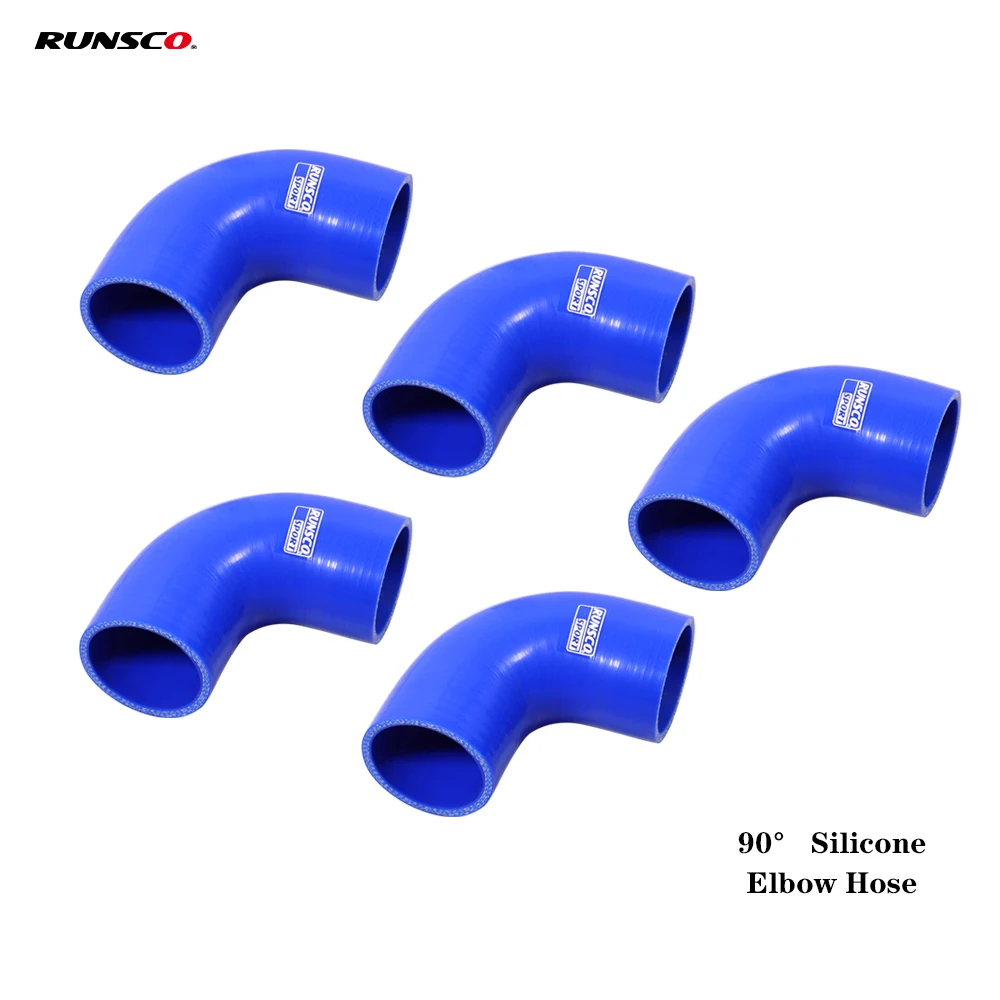 90 Degrees Silicone Hose Elbow Rubber Joiner Bend Tube Hose Connector Intercooler Turbo Air Intake Pipe 38/45/63/76/83/89 MM