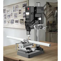 Be the Master of Your DIY with 710W High-Power Bench Drill - High Precision, Portable, and Multifunctional Drilling Machine