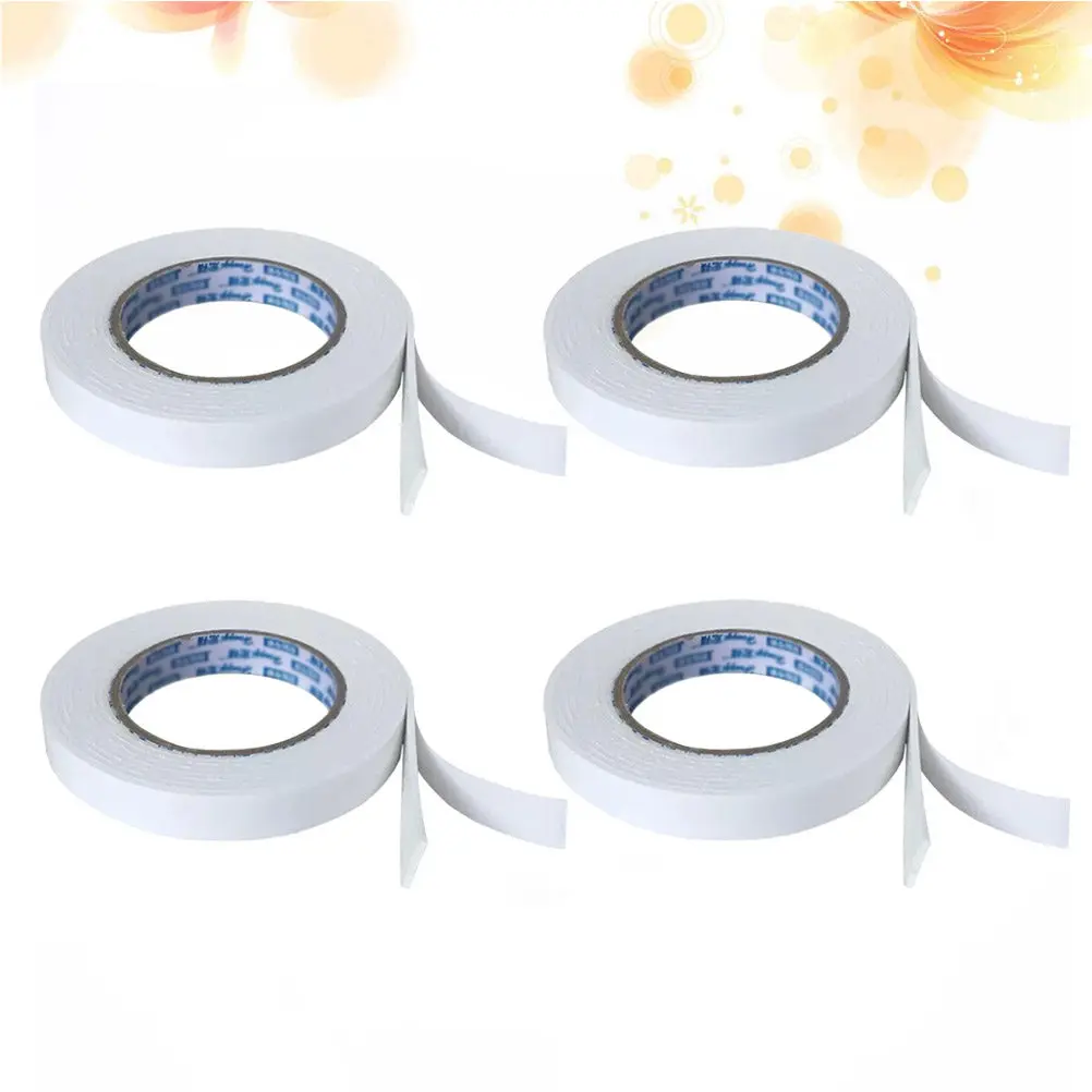 

4Pcs Double Side Adhesive Tape Pe Foam Strong Adhesion for Car Trims Signs Windows Decoration Scrapbook Cards Making 300x3cm