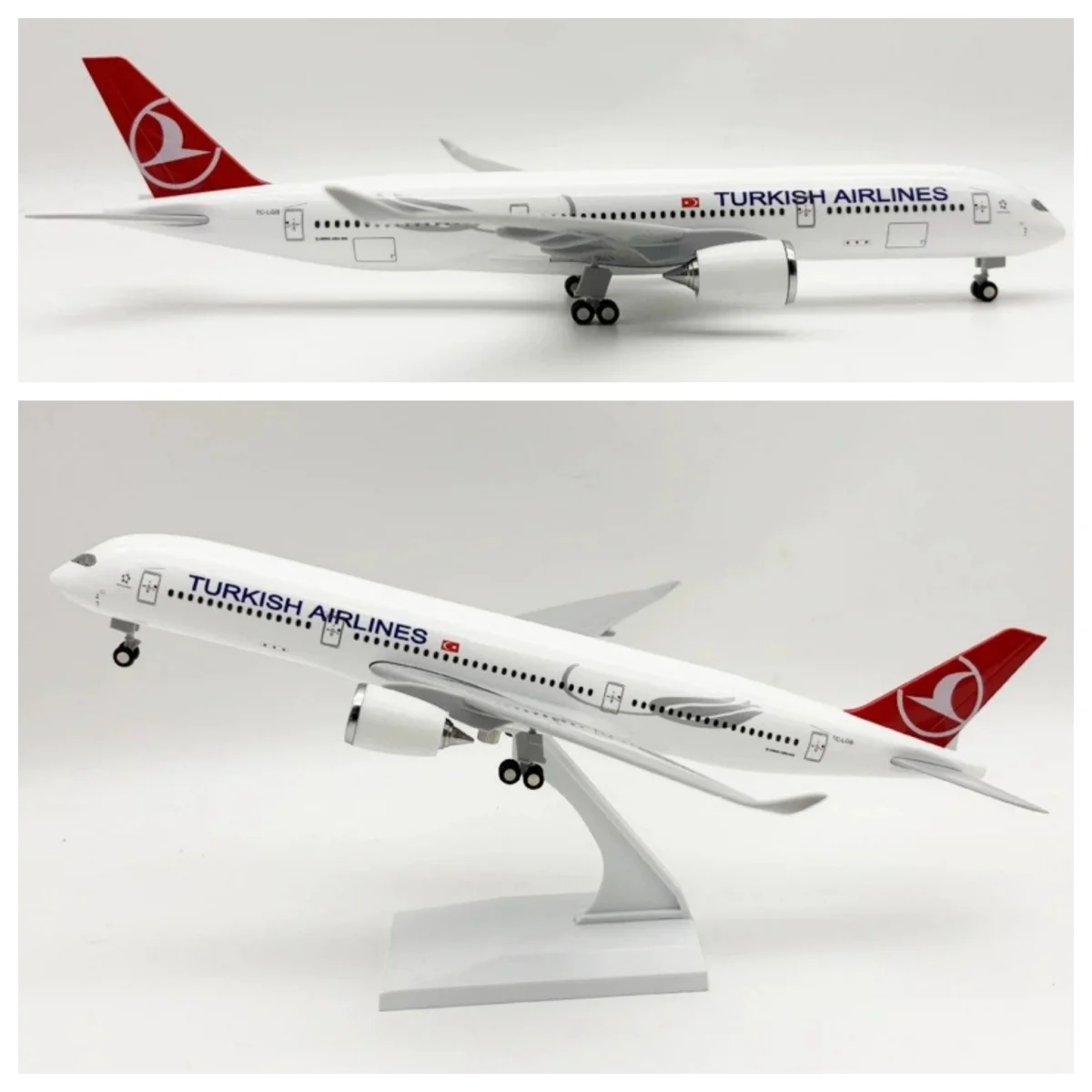 

Модель самолета Turkish Airways A350 (30 см), литая под давлением, из смолы, набор для сборки, сувенир, коллекционная модель, игрушка, подарок