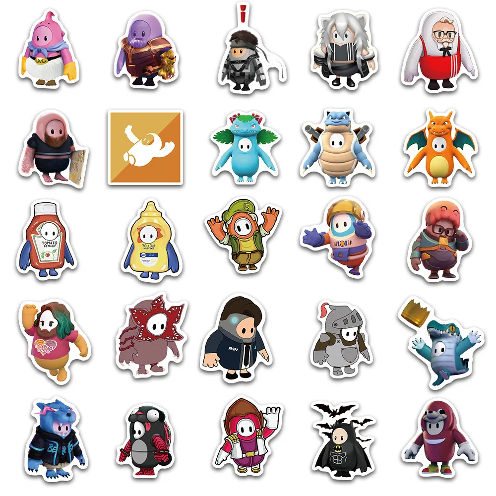 50 قطعة ملصقات الخريف الرجال لأجهزة الكمبيوتر المحمول الوفير زجاجات مياه الكمبيوتر جراب هاتف دراجة نارية دراجة سكيت الأمتعة قبعة صلبة الفينيل