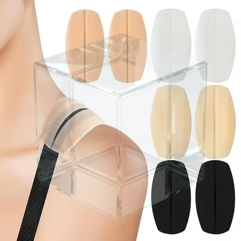 1Pair Silicone Shoulder Pads Soft Bra Strap Holder Cushions Non Slip Shoulder Strap Pads Holder Bra Relief Pain For Women