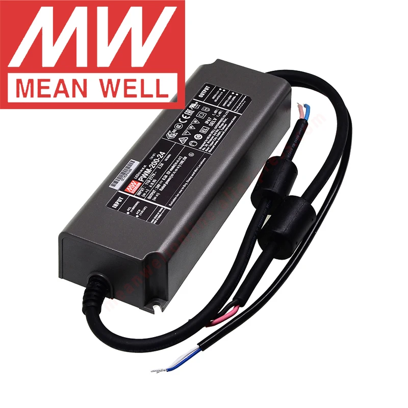 Imagem -05 - Original Médio Bem Pwm60 120 20012 24kn Pfc Função Pwm-kn Séries 60w 120w 200w Tensão Constante Pwm Saída Knx Led Driver
