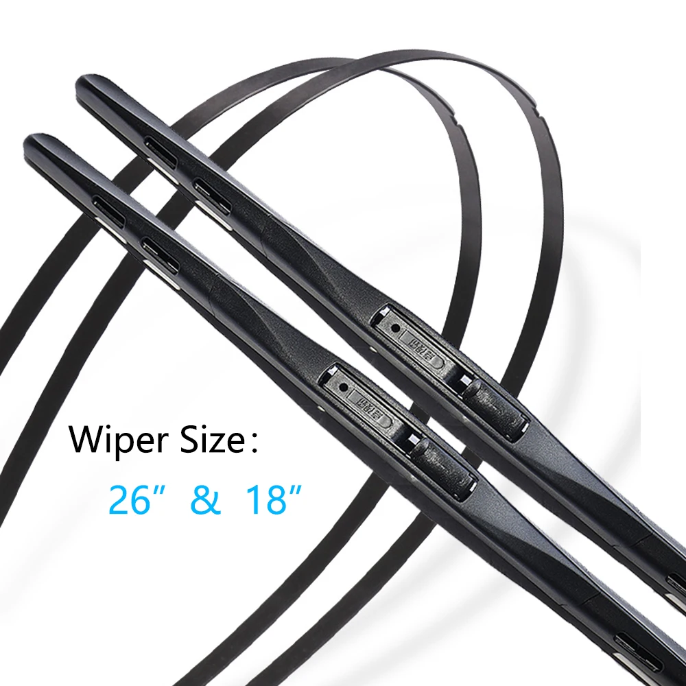 For Honda Civic MK10 10th FC FK 2016 2017 2018 2019 2020 2021 Frameless Wiper Blades Rubber Strip Refill Front Window Windshield