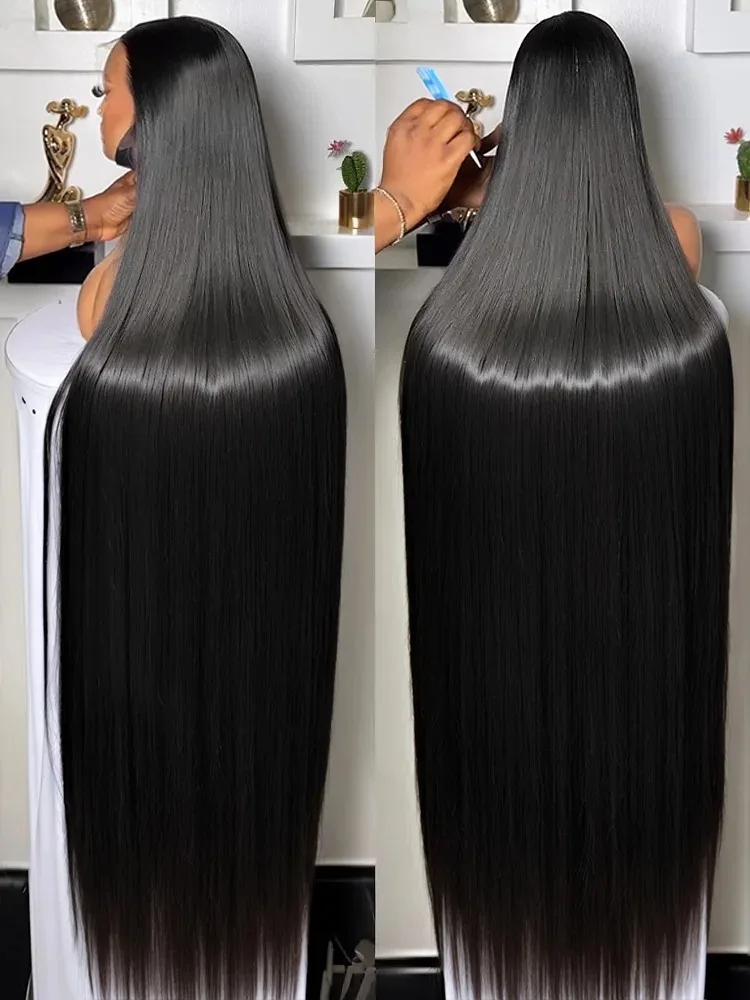 Rosa beauty 13x6 Lace Frontal Wigs Human Hair 250 Density Straight HD Lace Front Wigs Pre Plucked Straight Human Hair 13x6 HD Frontal Human Hair Wig for Women