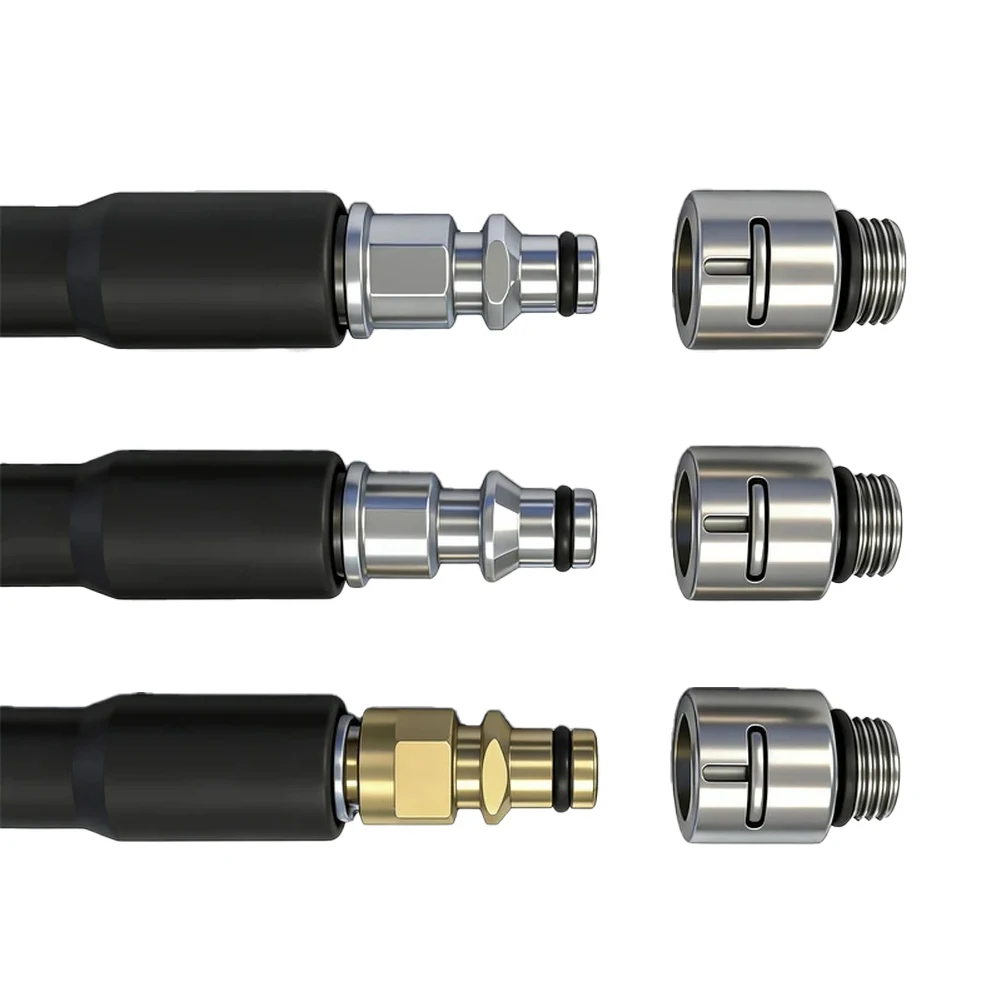 1/4inch Pressure Washer Adapter Drain Cleaning Nozzle Tips Female Thread Adapter For KARCHER For K SERIES For LAVOR Hose