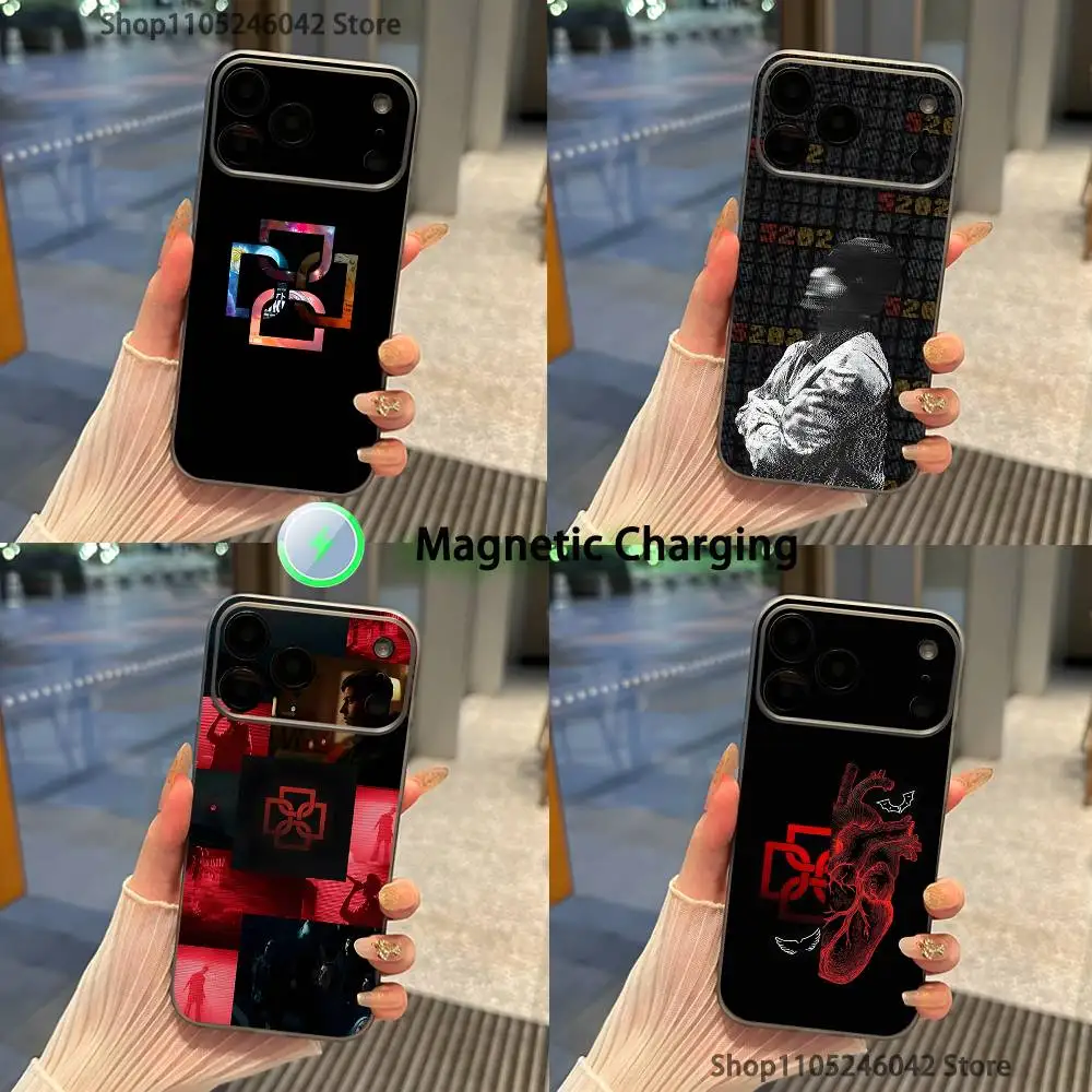 

D-Duki Ameri 5202, противоударный прозрачный серый чехол для телефона для iPhone 17,16,15,14,13,12,11, Pro, Max, Plus, с магнитной зарядкой