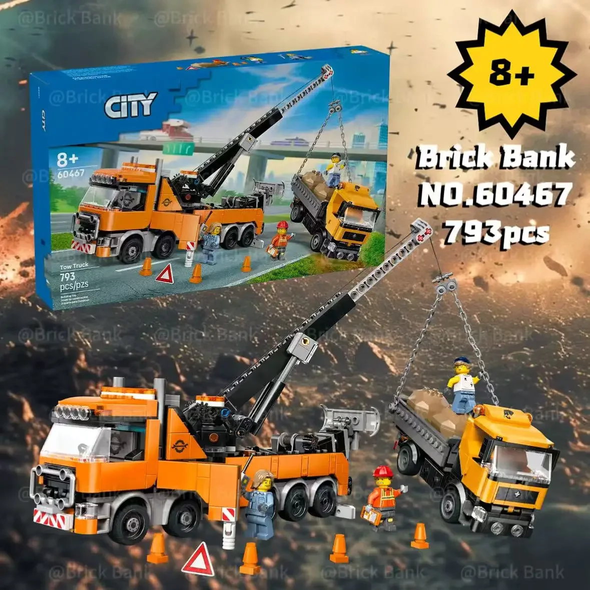 

Новинка от Disney: 60467 Набор для города с тяжелым башенным краном, подарок на Рождество и Хэллоуин