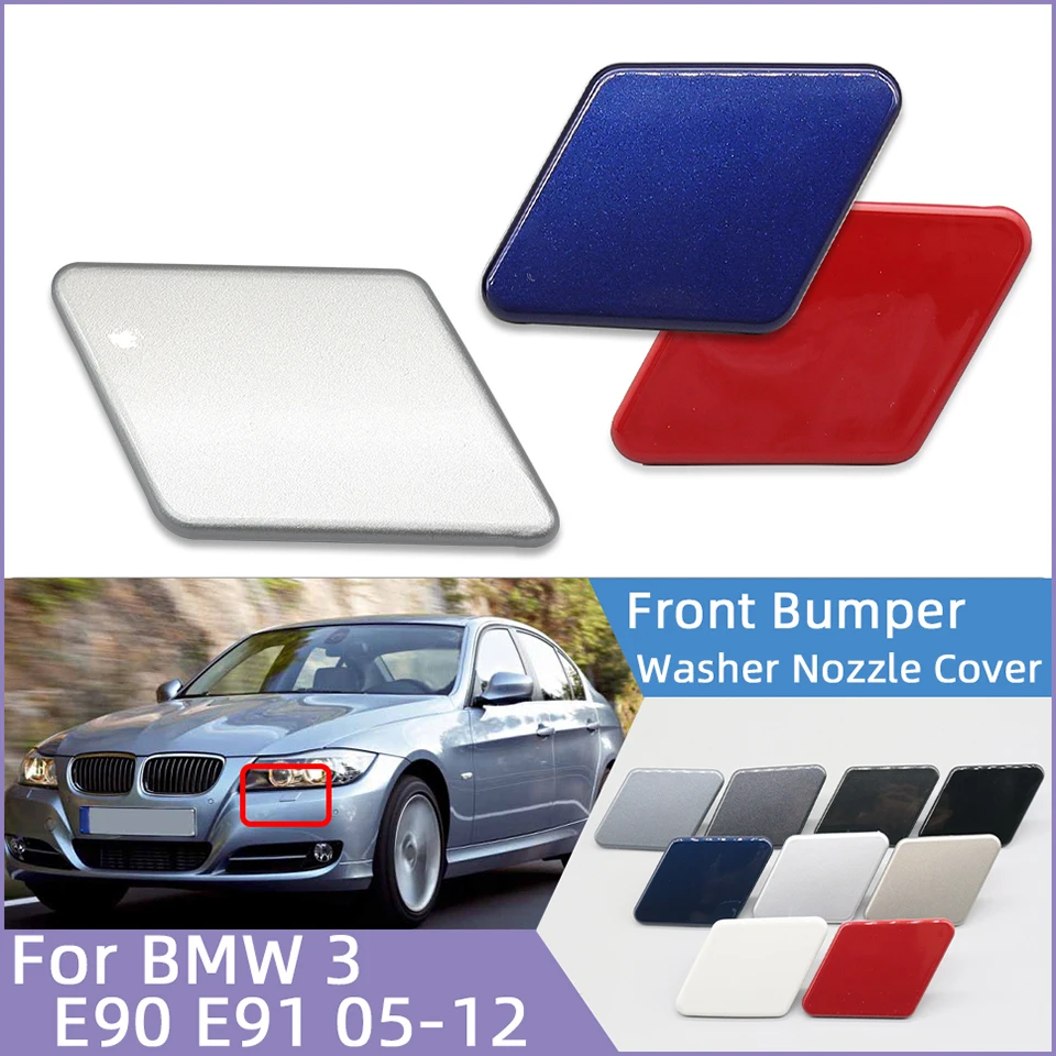 

Auto Parts Headlight Washer Nozzle Cover Lid For BMW 3 E90 E91 2005-2008 LCI 2009-2012 Headlamp Water Spray Cap Trim Painted