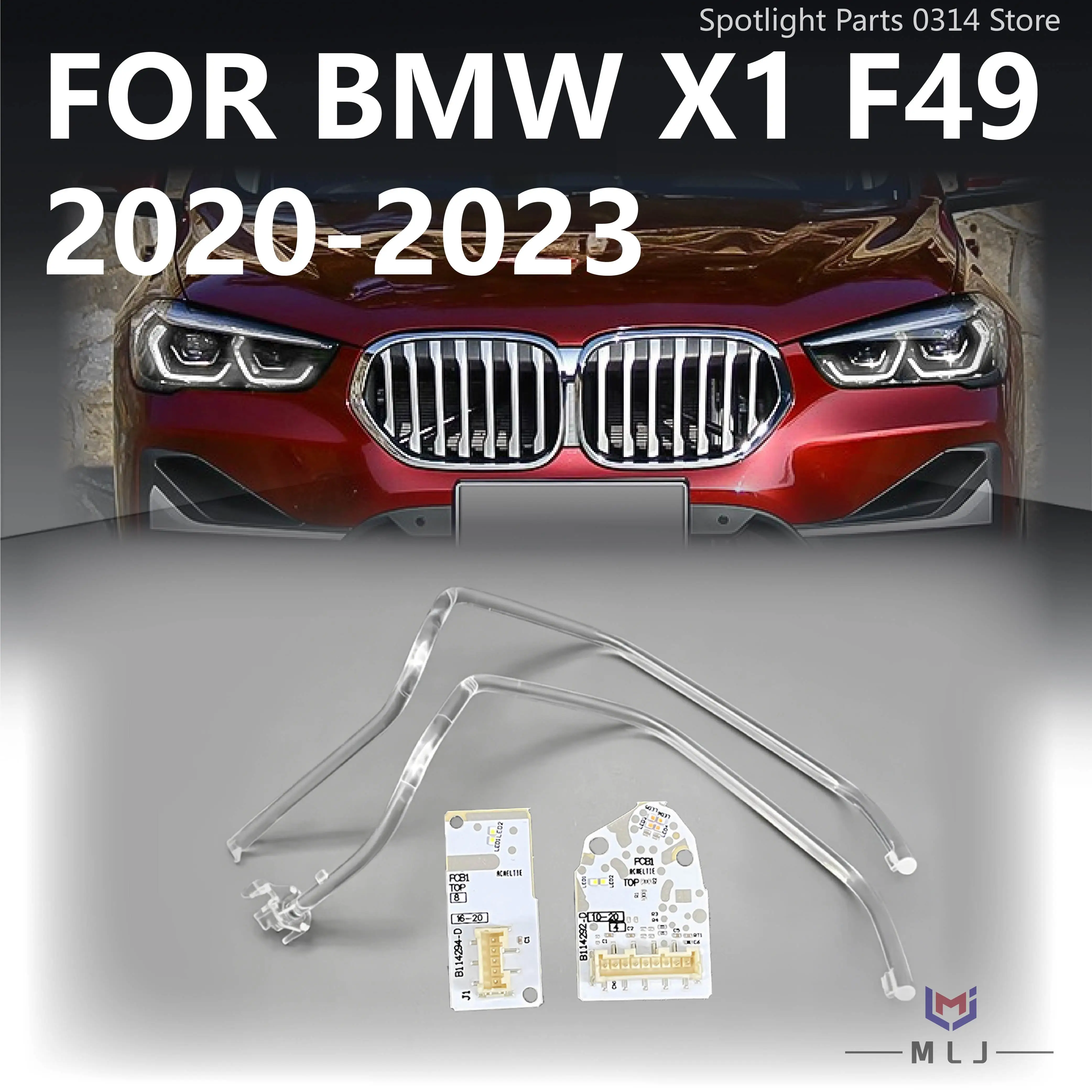 

Light Guide Tube DRL Chip For BMW X1 F49 2020 2021 2023 DRL Strip Light Guide Plate White Light Source Chip Angel Eye Board