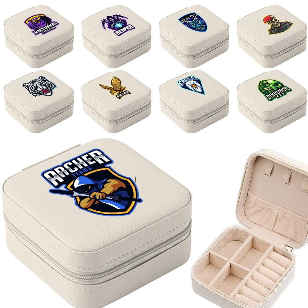 

Jewelry Box Jewelry Ring Necklace Earrings Storage Box Jewelry Organizer Pendant Organizer Cosmetic Storage Teamlogo Pattern