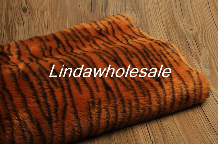 High-end tiger zebra pattern animal leopard plush fabric faux fur fabric,cosplay decorative material,160x50cm/pcs