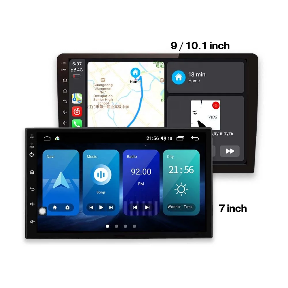 7/10/9 Inch Touch Screen 1 Din 2 Din Car Dvd Player Dsp Wireless Carplay Wifi Car Radio Android